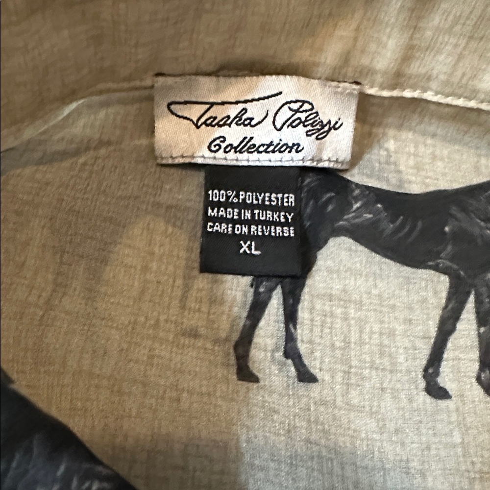 Tasha Polizzi Black and Gray Horse Print Shirt - Picture 7 of 7